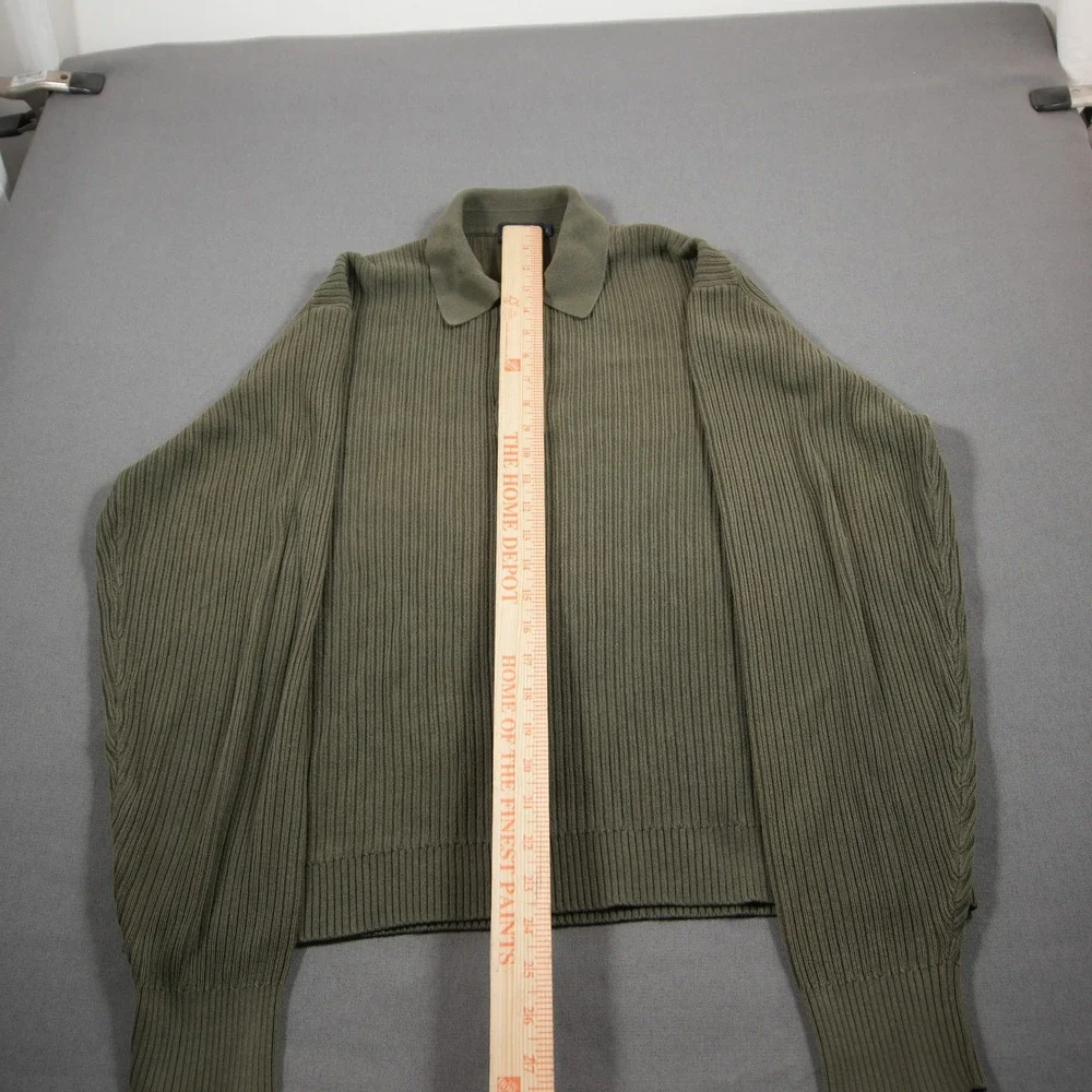 Vintage J.Crew Ribbed Knit Long Sleeve Polo Men Polo XL Preppy Y2K University